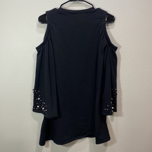 5 for $25 ВP cold shoulder beaded sweatshirt dress fleece dress - Picture 7 of 9